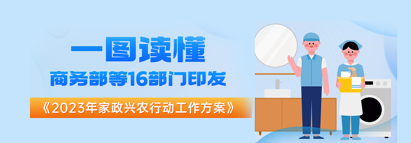 一图读懂｜商务部等16部门印发《2023年家政兴农行动工作方案》