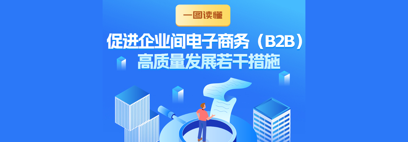 一图读懂《促进企业间电子商务（B2B）高质量发展若干措施》